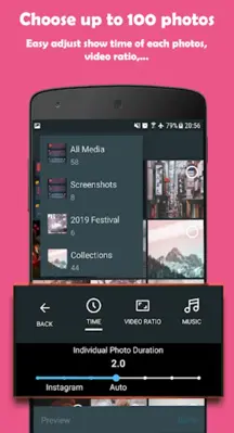 Video maker & music slideshow android App screenshot 5